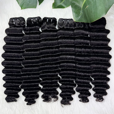 Deep wave Bundle Virgin Human Hair Natural Color