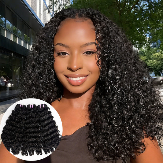 Burmese curly Bundle Virgin Human Hair Natural Color
