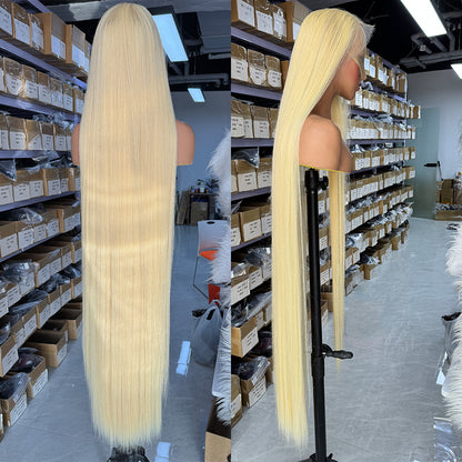 50 Inch 13X6 Full Frontal HD Lace 613# Straight Wig 250% Density
