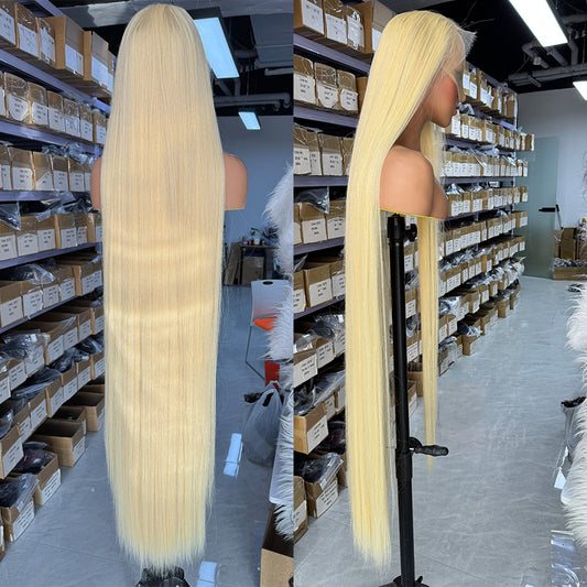 50 Inch 13X6 Full Frontal HD Lace 613# Straight Wig 250% Density