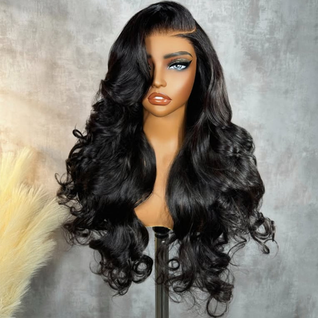 Body Wave 13x4 Transparent/HD Lace Full Frontal Natural Color Wig