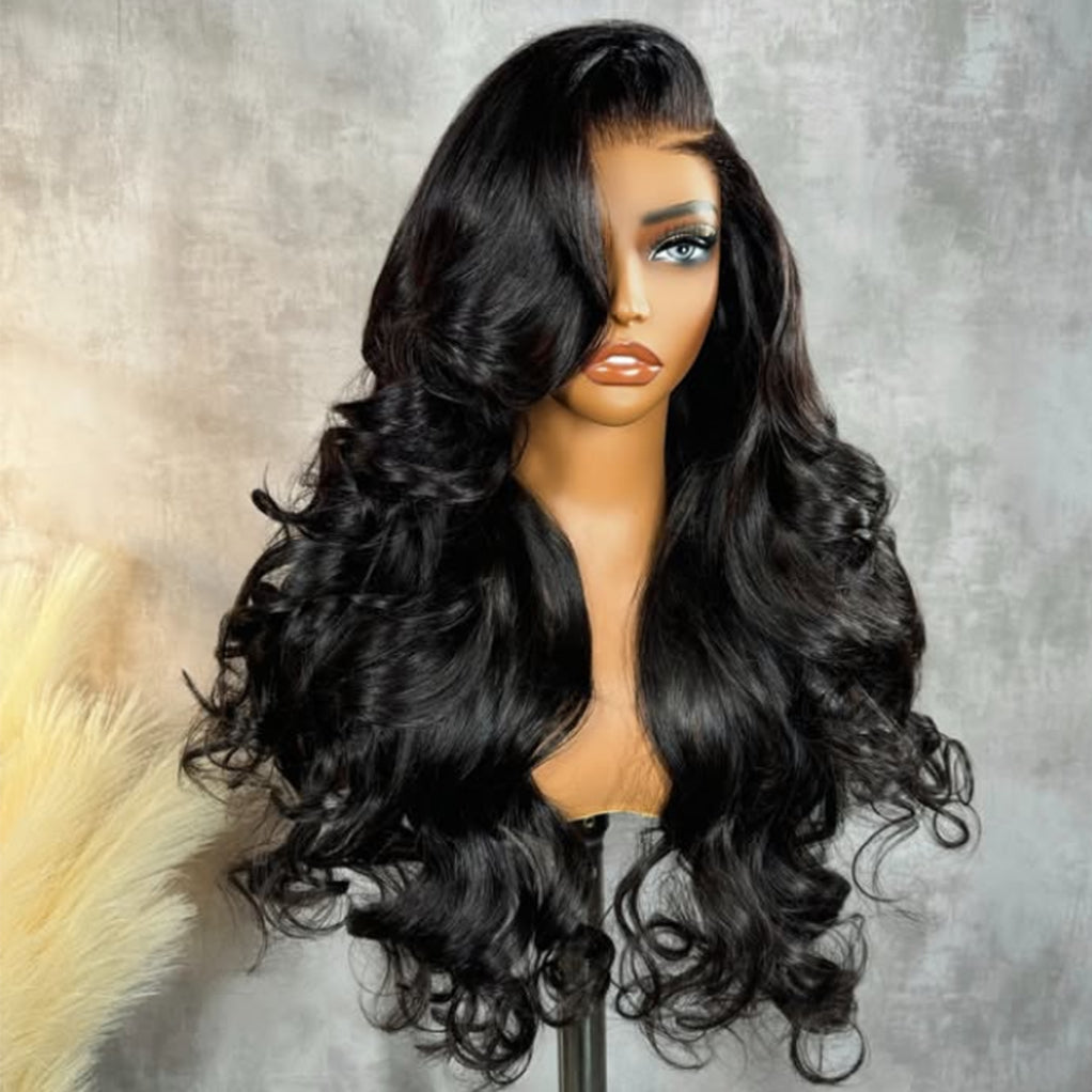 Body Wave 13x4 Transparent/HD Lace Full Frontal Natural Color Wig