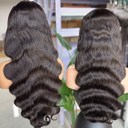 Body Wave 13x4 Transparent/HD Lace Full Frontal Natural Color Wig