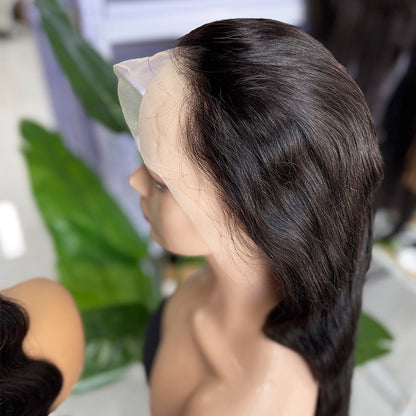 Body Wave 13x4 Transparent/HD Lace Full Frontal Natural Color Wig