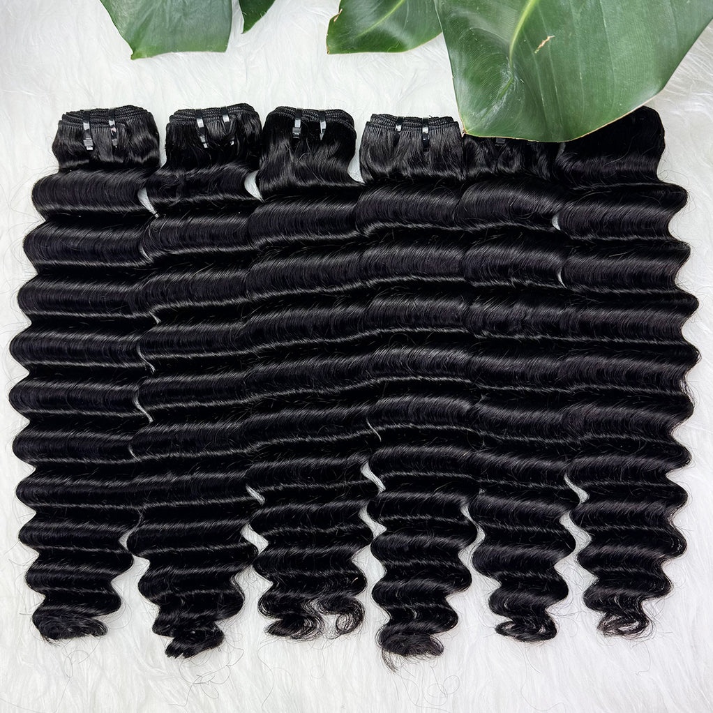 Deep wave Bundle Virgin Human Hair Natural Color