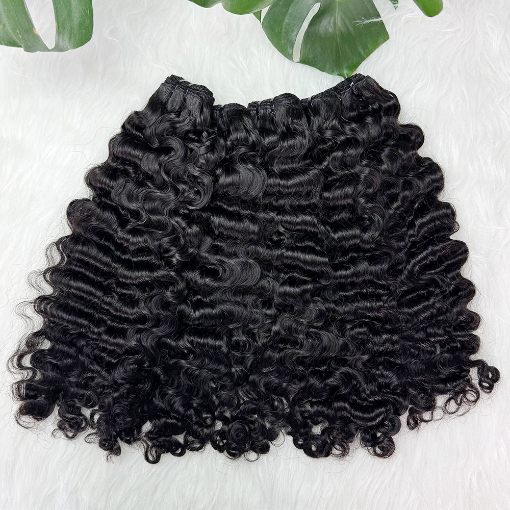 Indian Curly Bundle Virgin Human Hair Natural Color