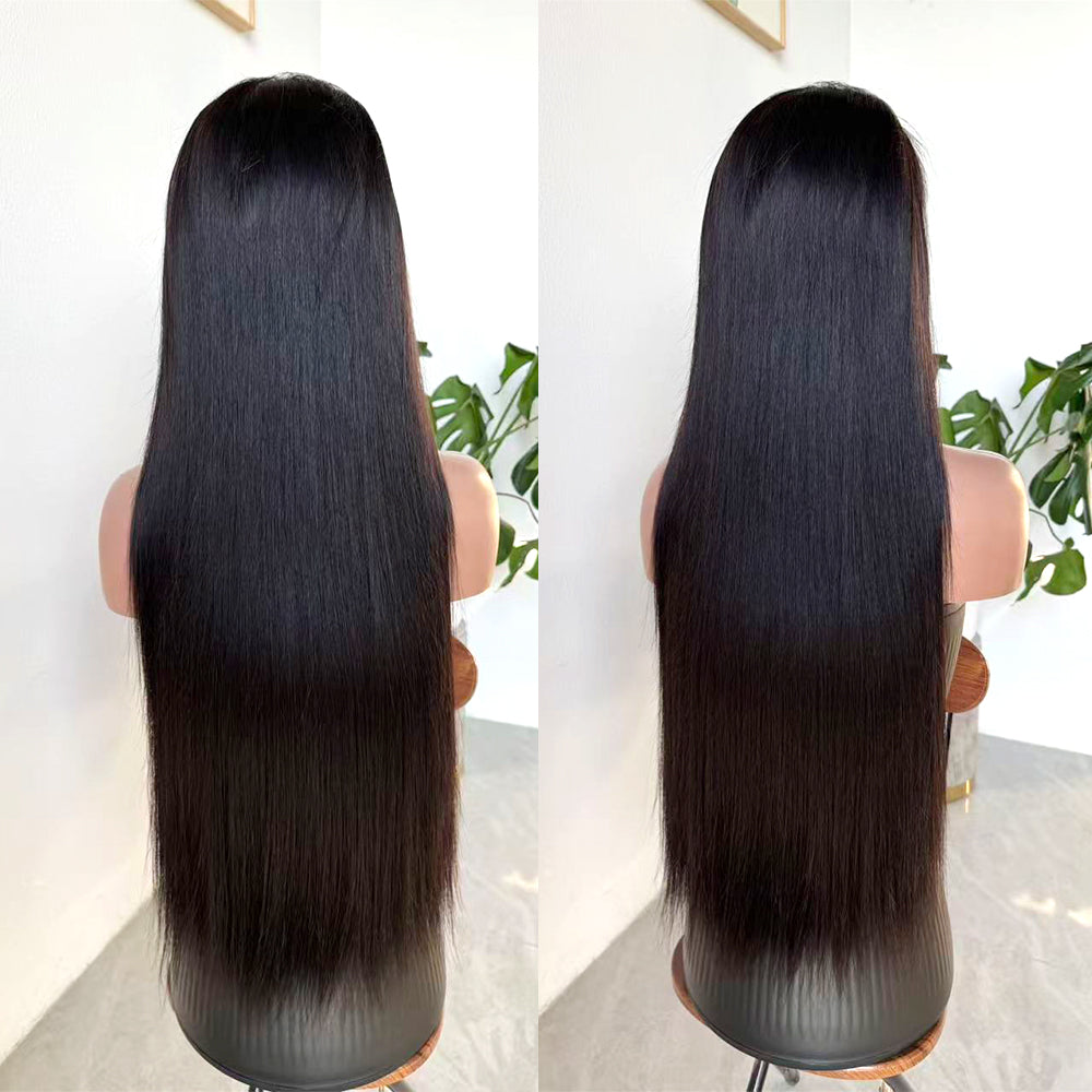 Straight 13x4 Transparent/HD Lace Full Frontal Natural Color Wig