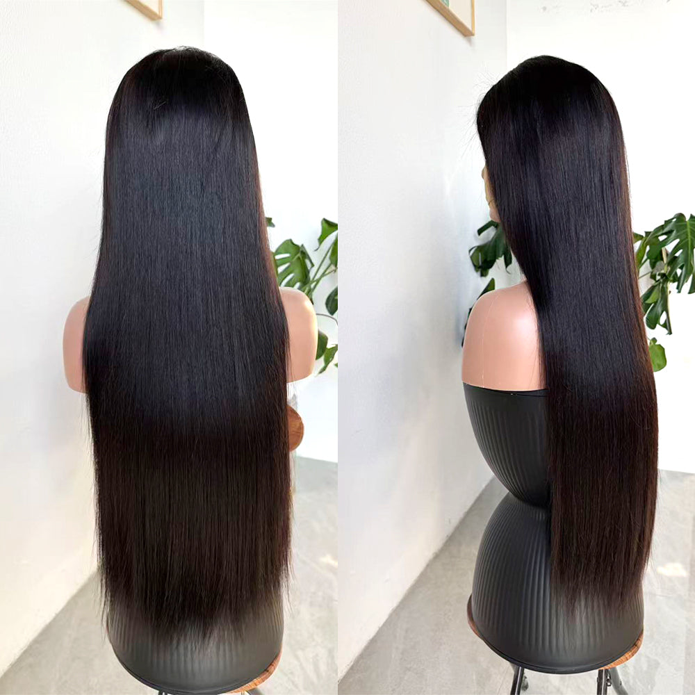 Straight 13x4 Transparent/HD Lace Full Frontal Natural Color Wig