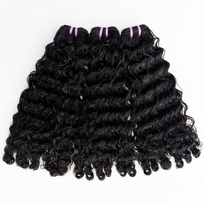 Burmese curly Bundle Virgin Human Hair Natural Color