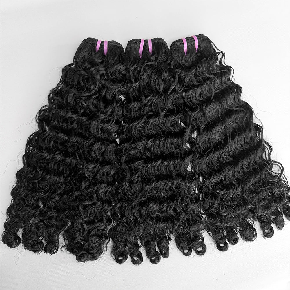 Burmese curly Bundle Virgin Human Hair Natural Color