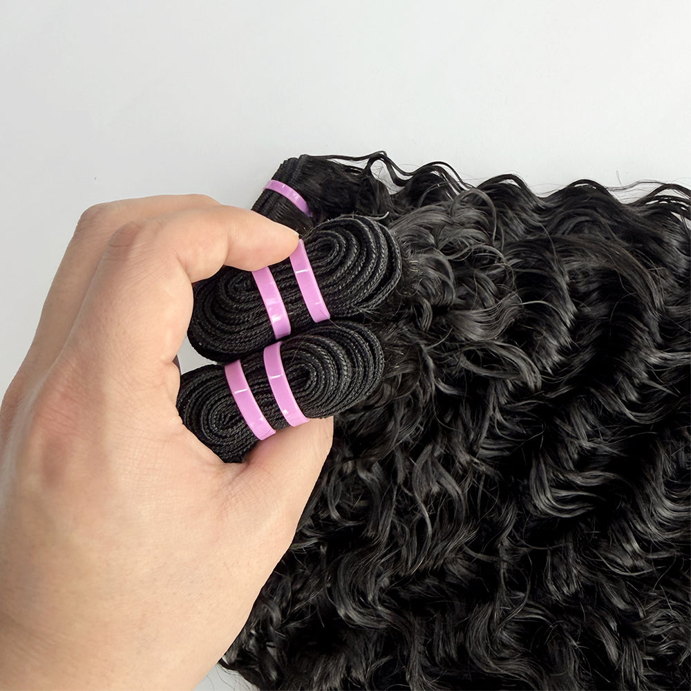 Burmese curly Bundle Virgin Human Hair Natural Color