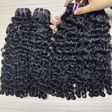 Burmese curly Bundle Virgin Human Hair Natural Color