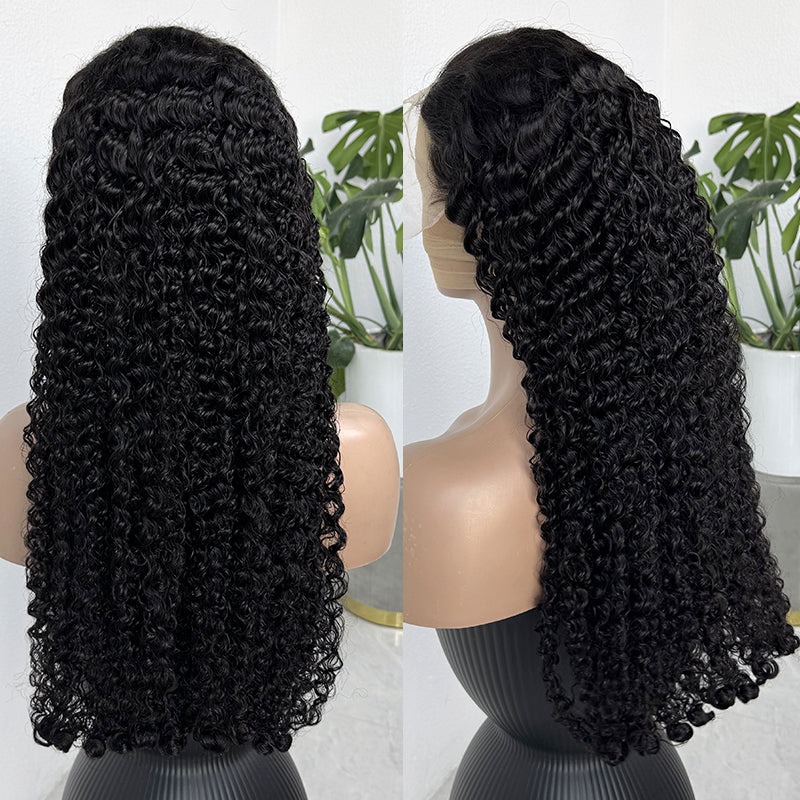 Burmese Curly 13x4 Transparent/HD Lace Full Frontal Natural Color Wig