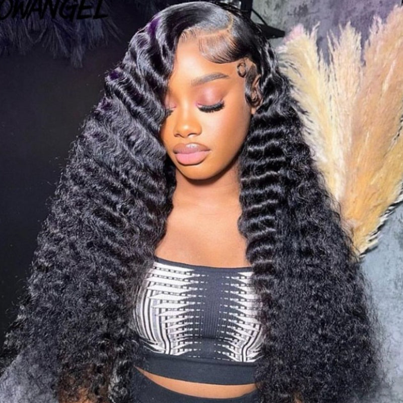 Deep Wave 13x4 Transparent/HD Lace Full Frontal Natural Color Wig