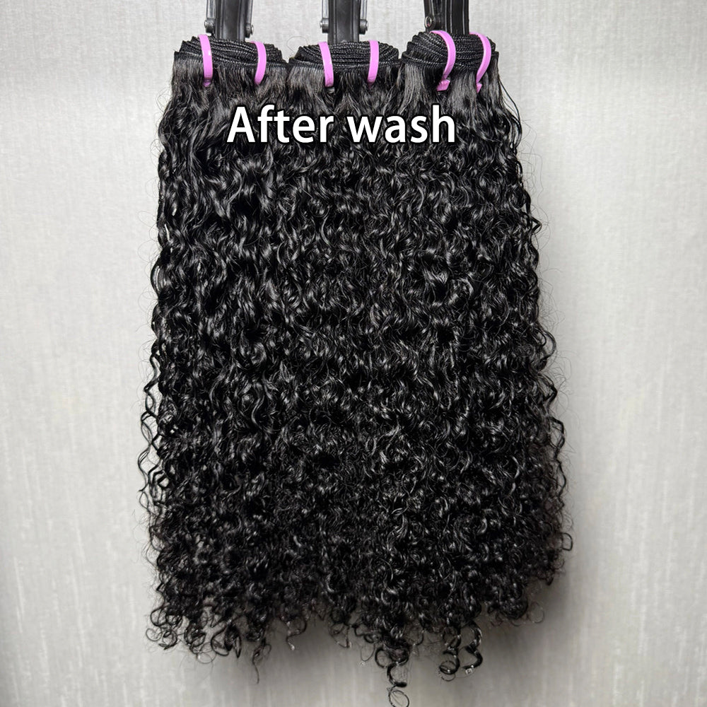 Pixie Curly Bundle Virgin Human Hair Natural Color