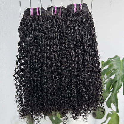 Pixie Curly Bundle Virgin Human Hair Natural Color